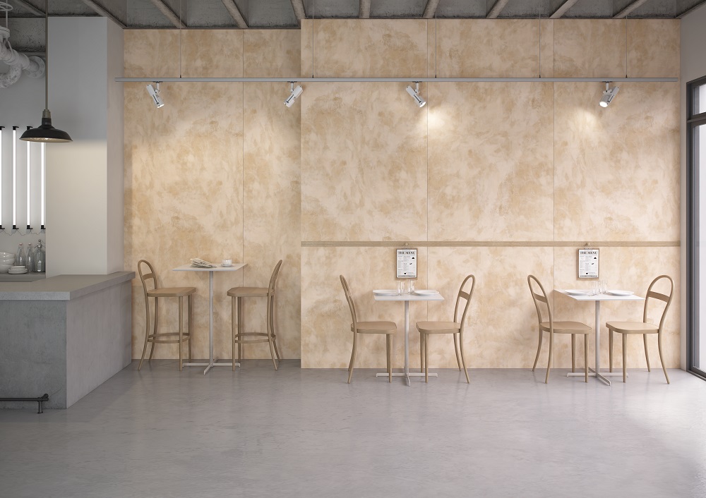 Specchio y Sabbia, los revestimientos interiores de gran formato de Kobert-In para tu negocio y hogar